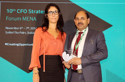 Nazeer Hussain won CFO award
